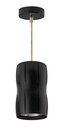 ARIC 50697 - Curves - Suspension, Alu Noir, Led Intég. 36° 37W 3000K 3000Lm