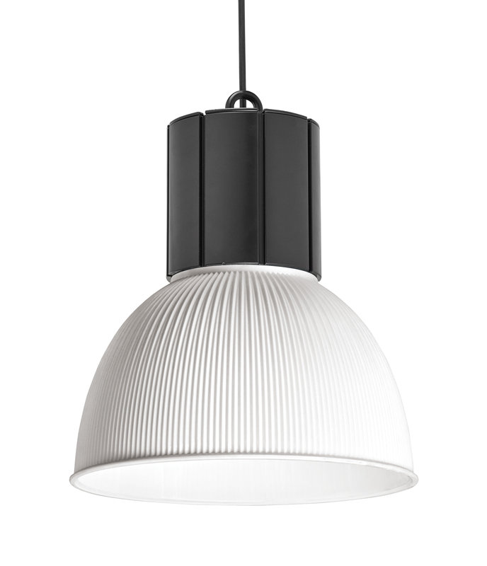 ARIC 50712 - Lexa - Susp. Ø316Mm, Noir / Blanc, Led Intég. 37W 60° 3000K 3600Lm