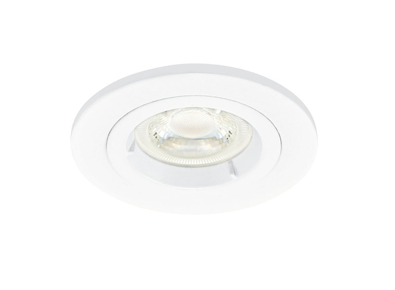 ARIC 50733 - Dlt-Iso 75 - Encastré Gu10 Fixe, Blanc, Recouvrable, Re2020, Ampoule Non Incl.