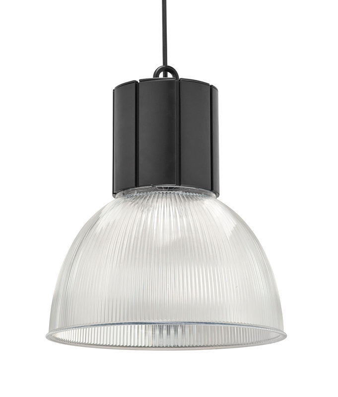 ARIC 50765 - Lexa - Susp. Ø316Mm, Noir / Transparent, Led Intég. 37W 60° 3000K 3600Lm