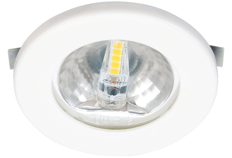 ARIC 50770 - S1200 - Encastré Rond Blanc Ø70Mm, Led G4 1,8W 3000K 150Lm Incl.
