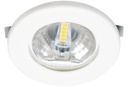 ARIC 50770 - S1200 - Encastré Rond Blanc Ø70Mm, Led G4 1,8W 3000K 150Lm Incl.