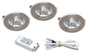 ARIC 50777 - Kit S1200 Led - Encastrés Chromés Avec Led G4 1,8W 3000K 150Lm, Driver Inclus