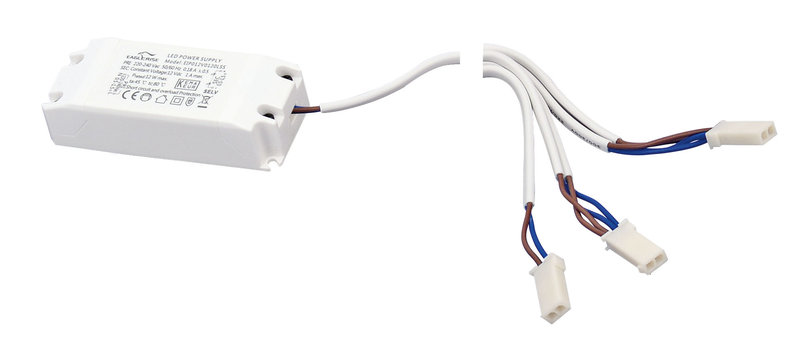 ARIC 50783 - Alimentation Led 12V - 12W Avec Connecteurs