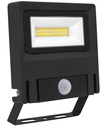 ARIC 50785 - Michelle - Proj. Ext. Ip65 Ik08 Noir 110° Led Intég. 30W 3000K + Détecteur Pir