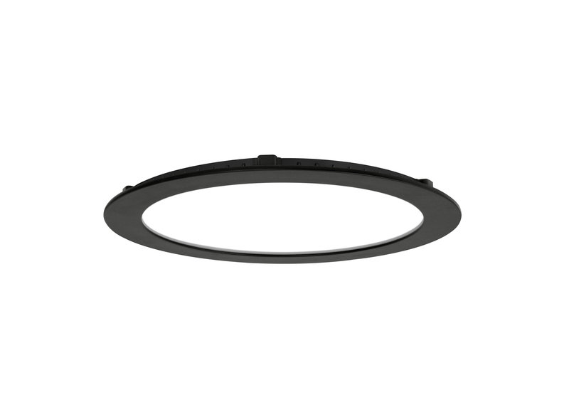 ARIC 50809 - Downlight Flat Cct Rond Fixe Noir 110° Led 20W 2150Lm 2700/3000/4000K