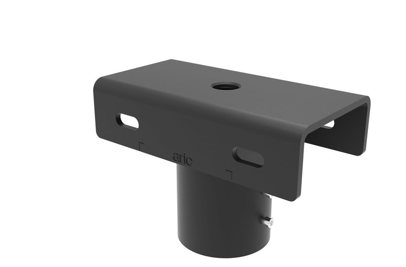 ARIC 50862 - Fixation Mât Pour 1 Ou 2 Proj. Twister 3/4 Et Wink 2 - Noir