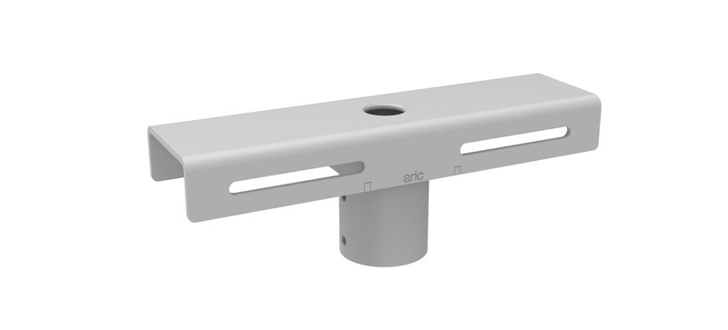 ARIC 50863 - Fixation Mât Pour 1 Ou 2 Proj. Twister 3 Hp Et Twister 4 - Gris