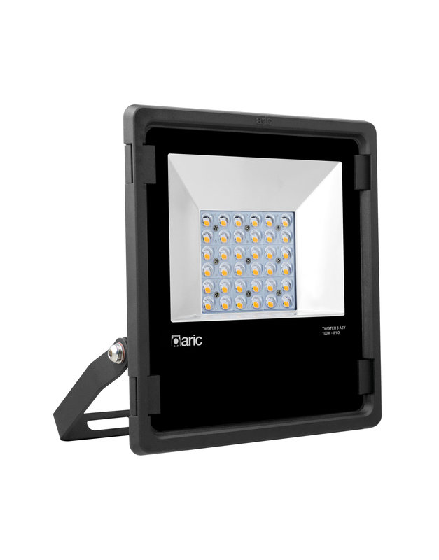 ARIC 50873 - Twister 3 Asy - Proj. Ext. Ip65 Ik08, Gris, 90° Led Integ. 96.9W 2300K 11000Lm