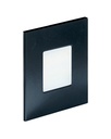 ARIC 50902 - Baliz 2 - Encastré Mur Carré, Fixe, Noir, Led Intég. 1,8W 4000K 40Lm