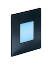 ARIC 50903 - Baliz 2 - Encastré Mur Carré, Fixe, Noir, Led Intég. 1,8W Bleu
