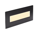 ARIC 50904 - Baliz 3 - Encastré Mur Rectang., Fixe, Noir, Led Intég. 3,8W 2400K 100Lm