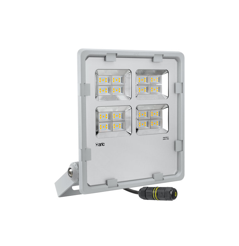 ARIC 50977 - Twister 3 - Proj. Ext. Ip65 Ik08, Gris, 90° Led Integ. 198W 4000K 25000Lm