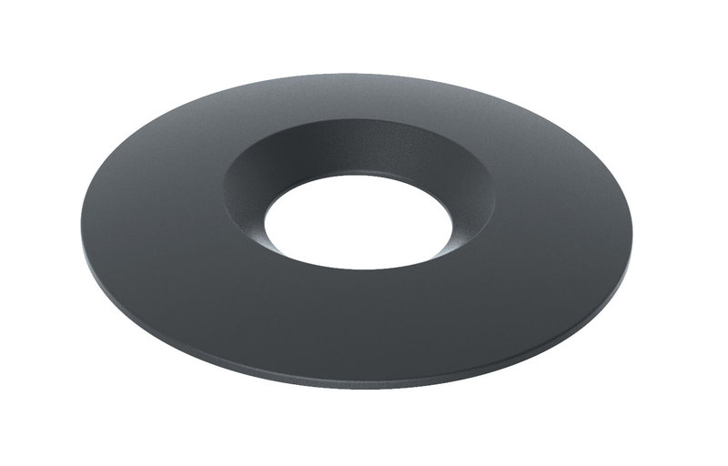 ARIC 50983 - Collerette Pour Encastré Air Block 3 - Couleur Noire - Fixation Par Clip