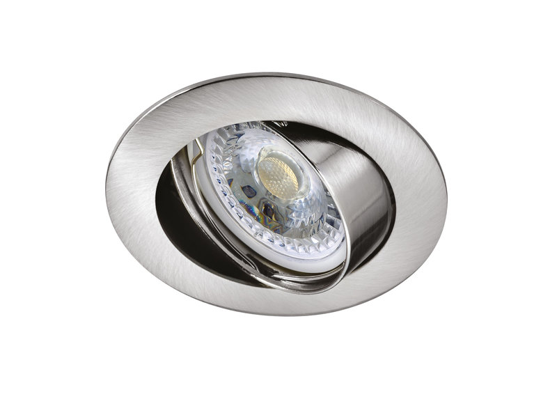 ARIC 51043 - Galaxy - Encastré Gu10, Rond, Basc., Nickel, A/Ampoule Led 6,6W 4000K 680Lm Incl.