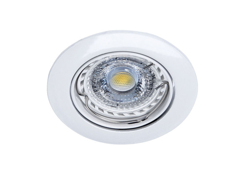 ARIC 51066 - Lunar Led - Encastré Gu10, Blanc, A/Ampoule Led 3,6W 3000K 400Lm Dimmable Incl