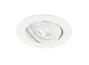 ARIC 51116 - Speed 70 -Enc. Rond, Bascul., Gu5,3, Blanc, Ip20 A/Ampoule Led 5,3W 3000K 460Lm Incl