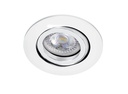 ARIC 51122 - Tipo - Encastré Gu10, Rond, Orientable, Blanc, A/Ampoule Led 6W 3000K 470Lm Incl.
