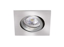 ARIC 51128 - Tipo - Encastré Gu10, Carré, Orientable, Alu, A/Ampoule Led 6W 3000K 470Lm Incl.