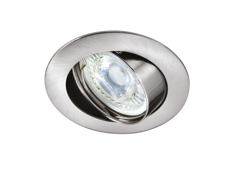 ARIC 51177 - Galaxy - Encastré Gu10, Rond, Basc., Nickel, A/Ampoule Led 6W 4000K 470Lm Incl.