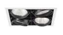ARIC 51183 - Kit Quadra Quatro -Downlight Orient. Blanc, 4 Mod. Led 34W 4000K 40° 3400Lm Incl