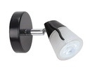 ARIC 51194 - Diam 01 - Spot Sur Patère Gu10, Noir, A/Ampoule Led 4,2W 3000K 500Lm Incl