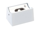 ARIC 51202 - Elasto Led 2 - Appl. Mur Minimaliste Avec Tube S14D Led Fourni, Métal Blanc