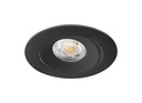 ARIC 51227 - Aspen Tilt - Encastré Rond, Basculant, Noir, Led 5,5W 30° 430Lm 3000/4000K (Cct)