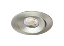 ARIC 51228 - Aspen Tilt - Enc. Rond, Basculant, Nickel, Led 5,5W 30° 430Lm 3000/4000K (Cct)