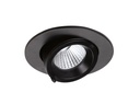ARIC 51259 - Randy S - Downlight Rond, Orientable, Noir, 36°, Led Intég 10,7W 4000K 800Lm