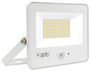 ARIC 51305 - Wink 2 Pir Sensor - Proj. Ext. Ip65 Ik08, Blanc, Led 110° 50,6W 3000K 5000Lm