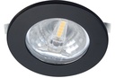 ARIC 51340 - S1200 - Encastré Rond Noir Ø70Mm, Led G4 1,8W 3000K 150Lm Incl.