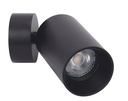 ARIC 51415 - Nolan 01 - Spot S/Patère, Noir, A/Ampoule Led 6,6W 4000K 680Lm Incl.