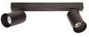 ARIC 51418 - Nolan B2 - Plaf./Appl. Mur, Noir, A/Ampoule Led 6,6W 3000K 680Lm Incl.