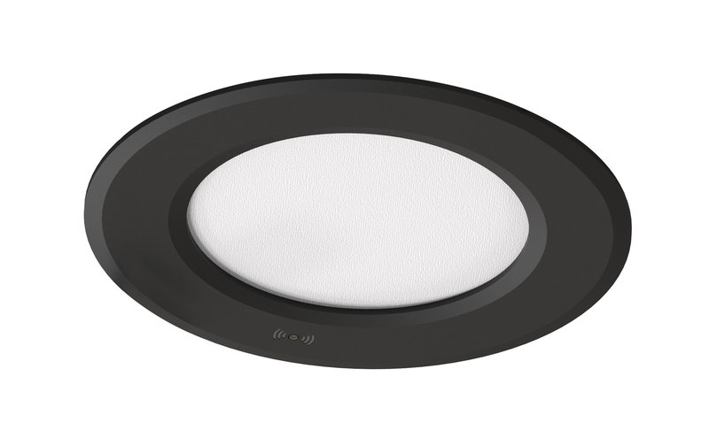 ARIC 51491 - Flat-Iso Sensor-Downlight Ip5X/65 Recouvr. 8W 720Lm 2700/3000/4000K(3-Cct) Noir