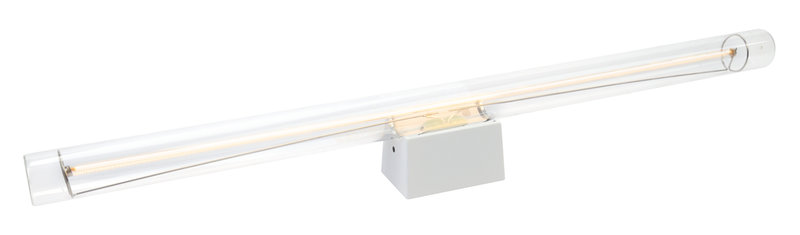 ARIC 51505 - Elasto Led 2 - Applique Murale Avec Tube Filament Led S14D Led, Métal Blanc
