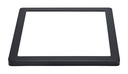 ARIC 51558 - Collerette Pour Encastré Universal 18 Carre - Couleur Noir - Fixation Par Clip