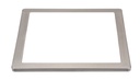 ARIC 51559 - Collerette Pour Encastré Universal 18 Carre - Couleur Nickel - Fixation Par Clip