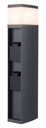 ARIC 51599 - Borne 2 Prises 16A Pour Jardin Ip44 Ik07 Avec Douille G9 35W Max, Anthracite