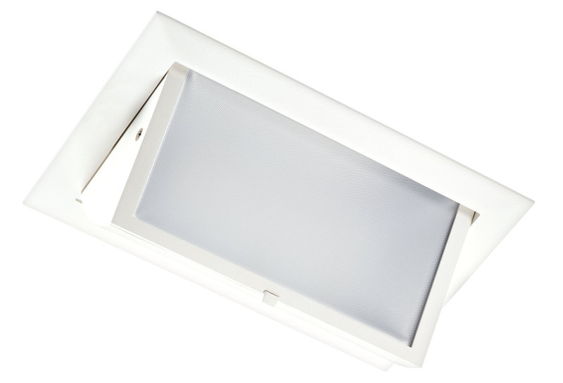 ARIC 51650 - Metropolis - Downlight Bascul., Led 75° Intég. 28,4W 4000K 3000Lm 50000H, Blanc