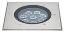 ARIC 51724 - Tecnisol 200 - Enc.Sol Ext. Ip67 Ik10, Carré, Inox, Led 23W 60° 3000K 1500Lm