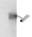 ARIC 51741 - Fixation Murale Pour Projecteur Twister 4 Pour Angle Extérieur, Gris
