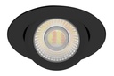 ARIC 51823 - Encastré Hiros Noir Ip5X/65 Ik07 6/8W 4Cct 2200/2700/3000/4000K 800Lm 50000H