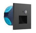 ARIC 51840 - Wall - Encastré Mur Noir Pir Sensor 3Cct 27-30-4000K 2W 20Lm