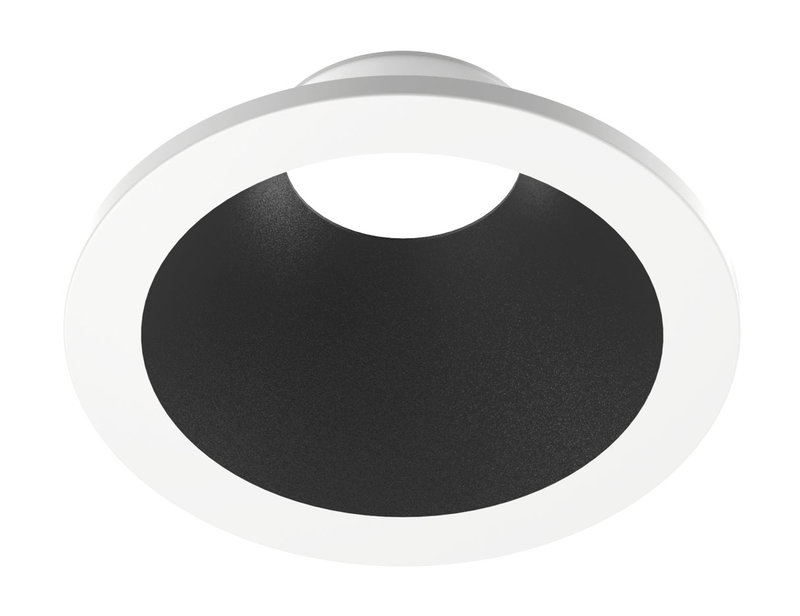 ARIC 51845 - Collerette Métal Aimantée Pour Encastré Ef4, Ronde, Couleur : Blanc