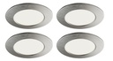 ARIC 51851 - Kit Meubled 230V - Encastrés Ip20 Ronds Fixes Alu, Led 9W Cct 3-4-5000K 4X180Lm