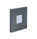 ARIC 51882 - Iso 60 - Encastré Mur Led 1,2W Bleu 2Lm 115° 30000H Face Avant Alu Anthracite