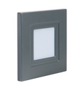 ARIC 51890 - Iso 80 - Encastré Mur Led 1,8W Bleu 6Lm 115° 30000H Face Avant Alu Anthracite