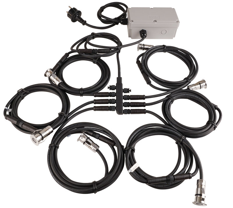 ARIC 51952 - Kit Cabourg Ip67 Ik08 6 Encastrés Sol Led 6,5W 3000K Inox 316 50000H