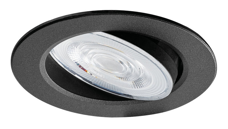 ARIC 51968 - Mi7 - Enc. Led 6W 3Cct 2700/3300/4000K 580Lm, Noir, Connexion Sans Outil